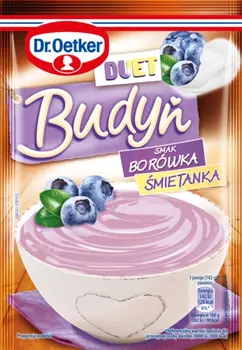 Dr. Oetker Budyń DUET smak borówka - śmietanka