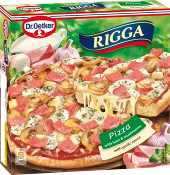 Dr. Oetker Rigga z szynką i pieczarkami z sosem czosnkowym