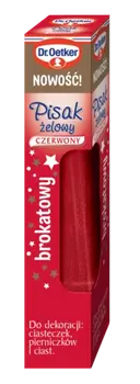 Dr. Oetker Pisak żelowy Brokatowy Czerwony