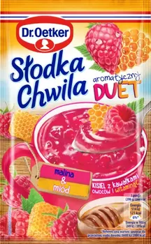 Dr. Oetker Słodka Chwila Kisiel aromatyczny DUET malina-miód