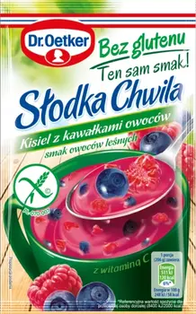 Dr. Oetker Słodka Chwila Kisiel z kawałkami owoców smak owoce leśne Bez glutenu