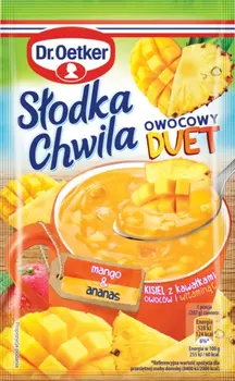 Dr. Oetker Słodka Chwila Kisiel owocowy DUET mango-ananas