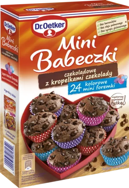 Dr. Oetker Mini Babeczki czekoladowe z kropelkami czekolady