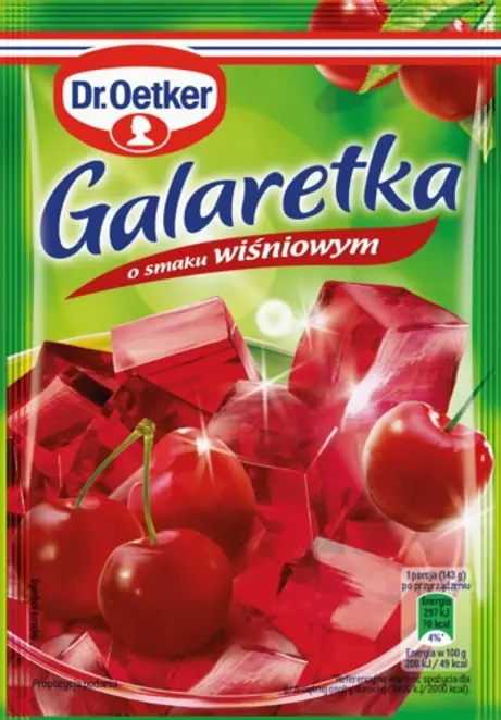 Dr. Oetker Galaretka smak wiśnia