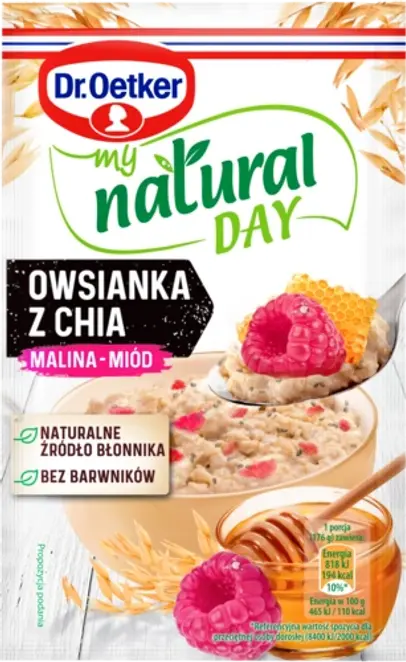 Dr. Oetker Owsianka z chia malina-miód