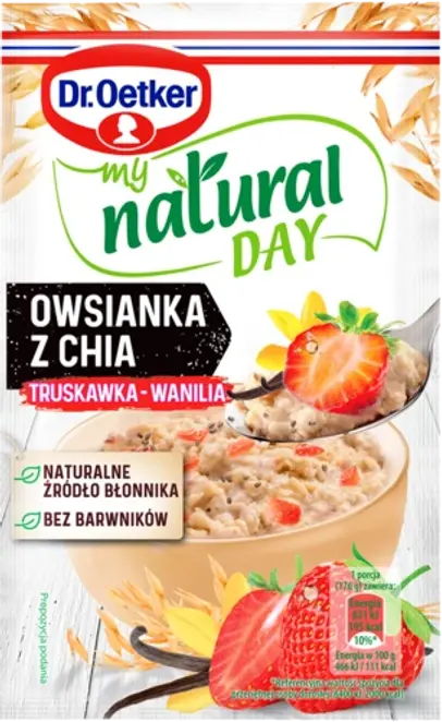 Dr. Oetker Owsianka z chia truskawka-wanilia