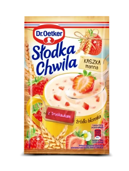Dr. Oetker Słodka Chwila Kaszka manna z truskawkami