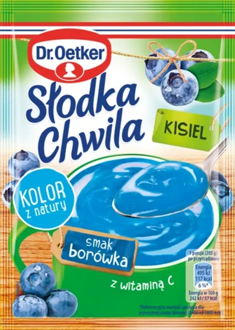 Dr. Oetker Słodka Chwila Kisiel smak borówka