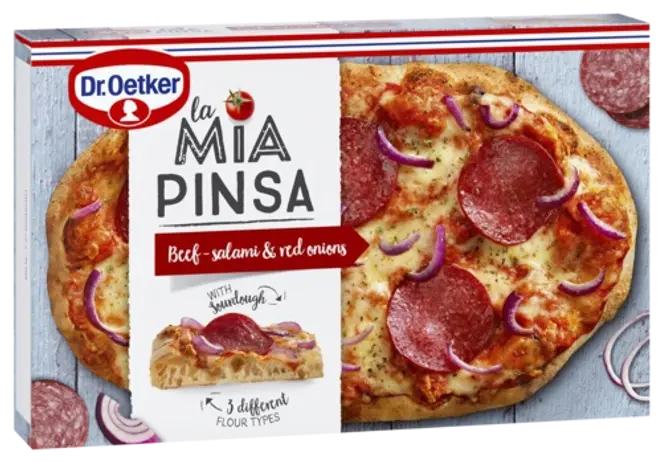 Dr. Oetker La Mia Pinsa Beef-salami & red onions