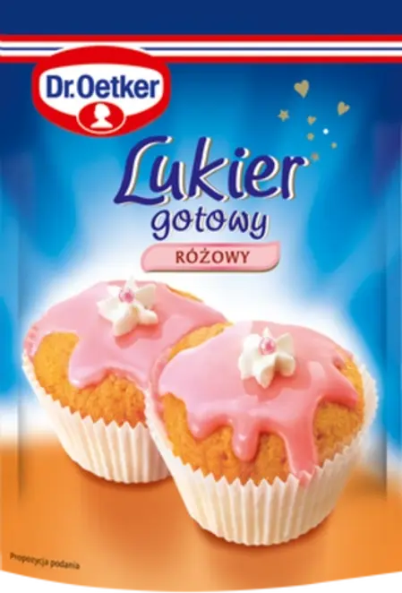 Dr. Oetker Lukier gotowy różowy
