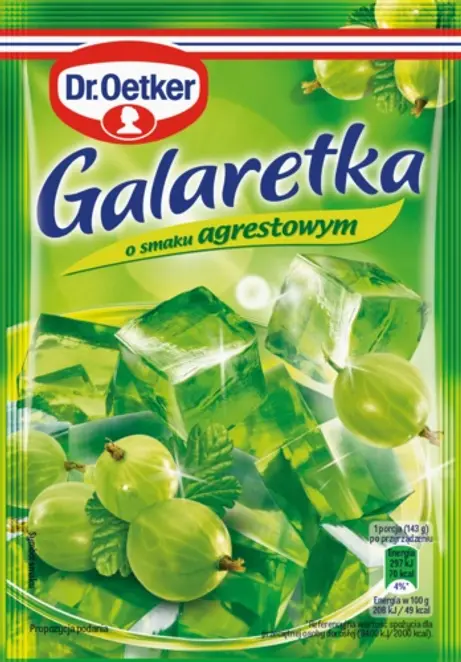 Dr. Oetker Galaretka smak agrest