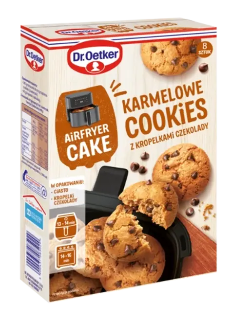Dr. Oetker Karmelowe Cookies z kropelkami czekolady Airfryer Cakes