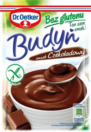 Budyniu smak czekoladowy Bez glutenu Dr. Oetkera