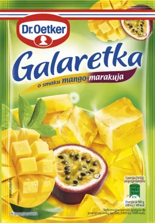 Galaretki o smaku mango marakuja Dr. Oetkera