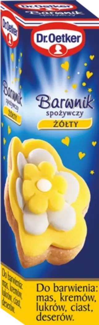 Barwnika spożywczego żółtego Dr. Oetkera