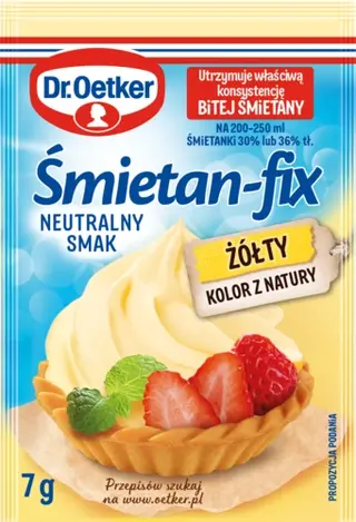Śmietan-fixu Żółtego Dr. Oetkera