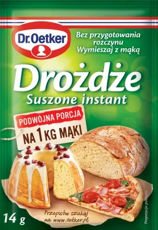 Drożdży suszonych instant 14 g Dr. Oetkera