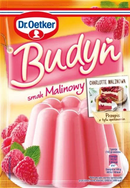 Budyniu smak malinowy Dr. Oetkera