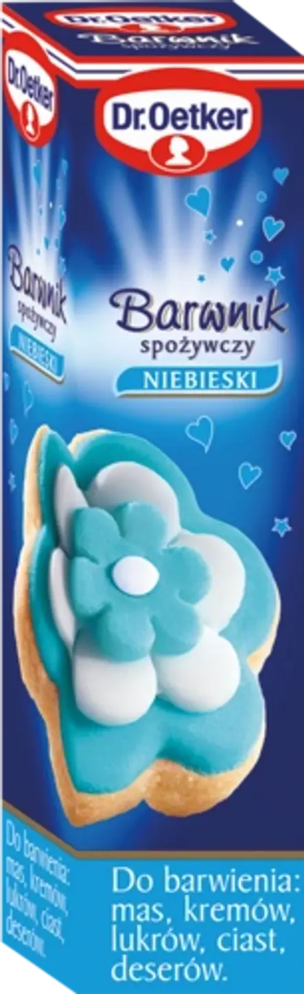 Barwnika spożywczego niebieskiego Dr. Oetkera