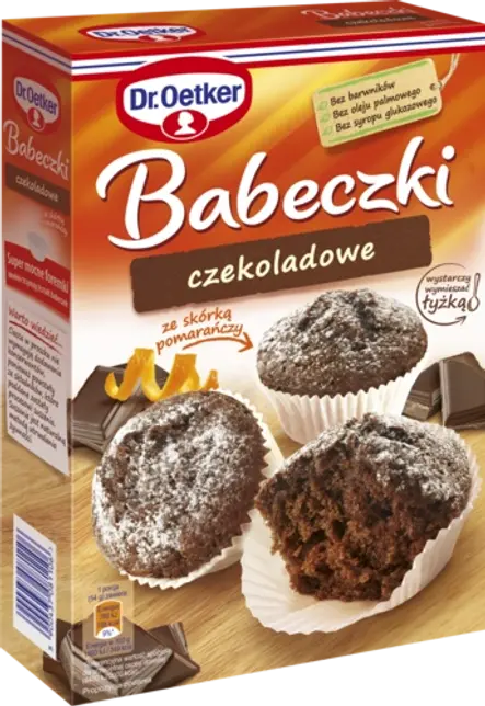 Babeczek czekoladowych ze skórką pomarańczy Dr. Oetkera