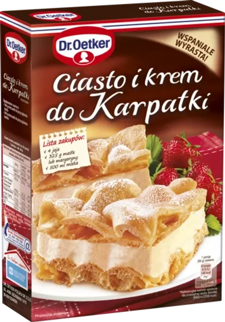 Ciasta i kremu do Karpatki Dr. Oetkera