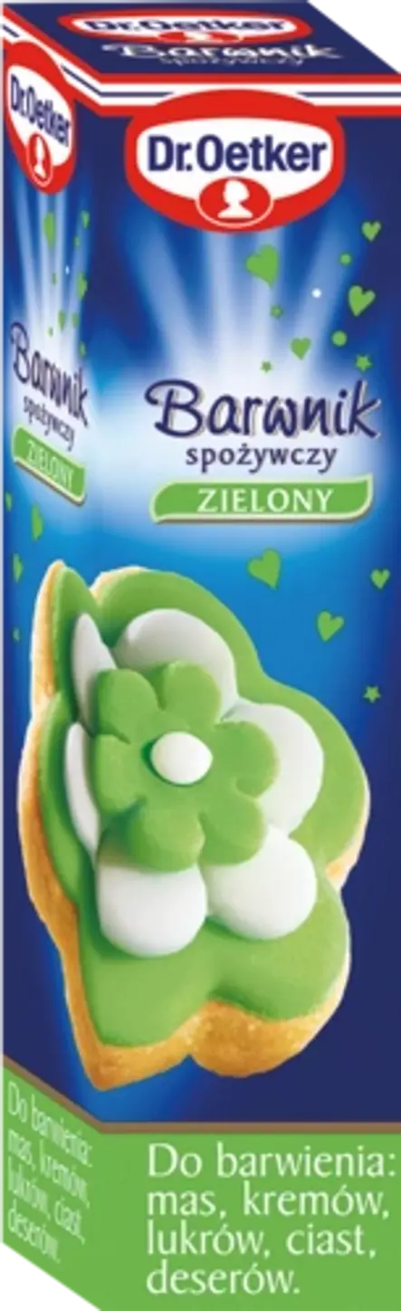 Barwnika spożywczego zielonego Dr. Oetkera