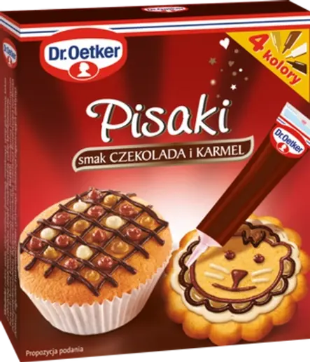 Pisaków cukrowych smak czekolada i karmel Dr. Oetkera