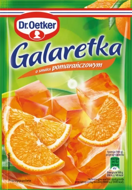 Galaretki o smaku pomarańczowym Dr. Oetkera