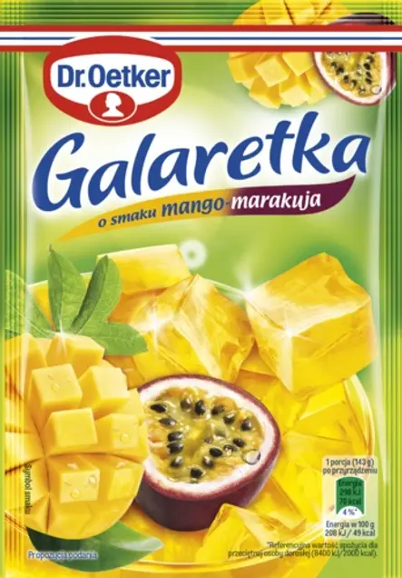 Galaretki o smaku mango marakuja Dr. Oetkera