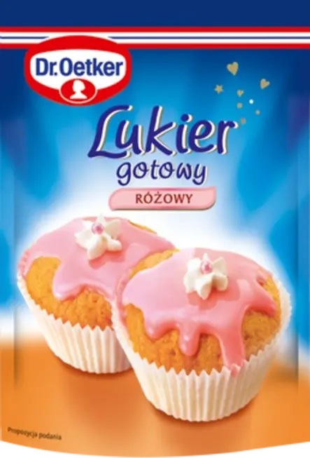 Lukru gotowego różowego Dr. Oetkera