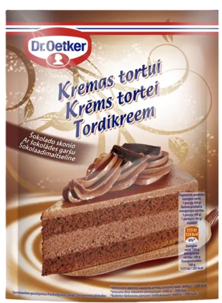 Kremu do tortów i ciast smak czekoladowy Dr. Oetkera