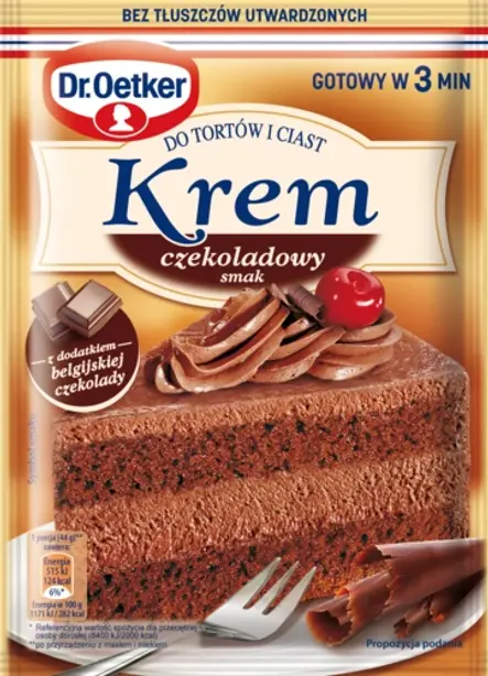 Kremu do tortów i ciast smak czekoladowy Dr. Oetkera