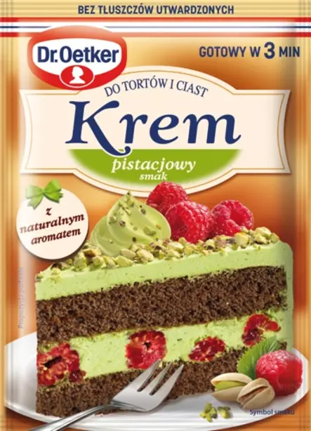 Kremu do tortów i ciast smak pistacjowy Dr. Oetkera