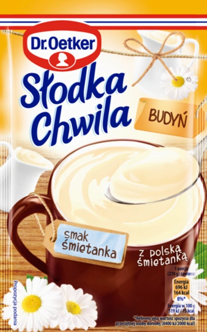 Dr. Oetker Słodka Chwila Budyń smak śmietanka