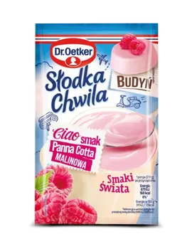 Dr. Oetker Słodka Chwila Budyń smak Panna cotta malinowa