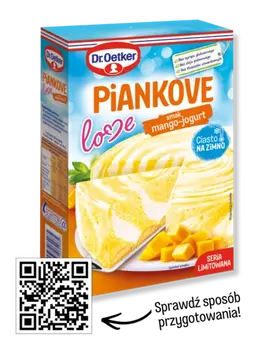 Dr. Oetker Ciasto na zimno Piankove Love smak mango-jogurt