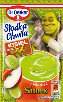 Dr. Oetker Kisiel Shrek Słodka Chwila smak winOGRono - jabłko