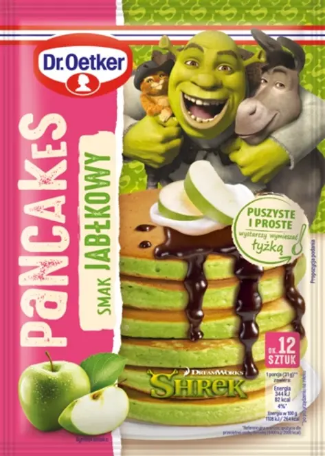 Dr. Oetker Pancakes Shrek smak jabłkowy