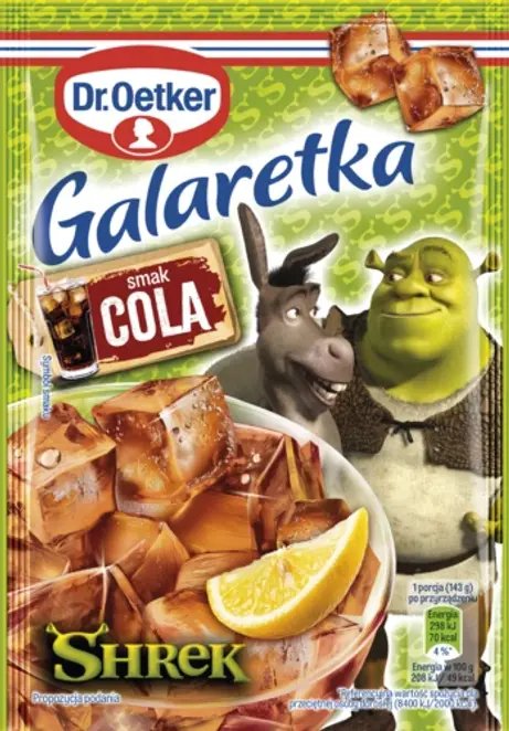 Dr. Oetker Galaretka Shrek smak Cola