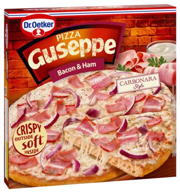 Dr. Oetker Pizza Guseppe Bacon & Ham Carbonara style