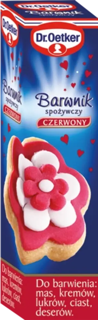 Barwnika spożywczego czerwonego Dr. Oetkera