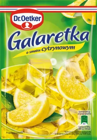 Galaretki o smaku cytrynowym Dr. Oetkera
