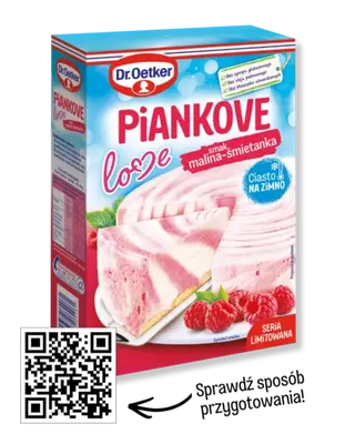 Ciasta na zimno Piankove Love smak malina-śmietanka