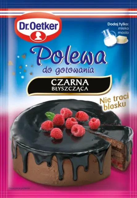 Polewy do gotowania CZARNEJ Błyszczącej Dr. Oetkera