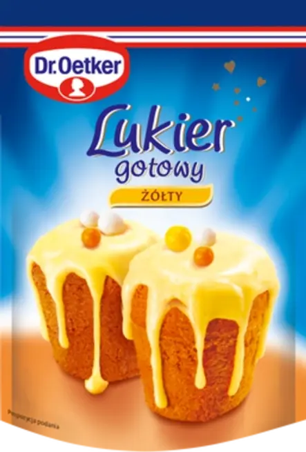 Lukru gotowego żółtego Dr. Oetkera