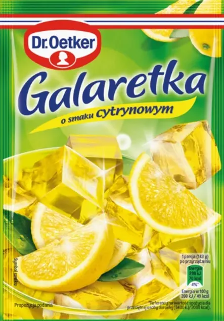 Galaretki o smaku cytrynowym Dr. Oetkera