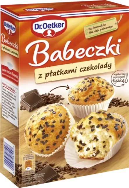 Babeczek z płatkami czekolady Dr. Oetkera