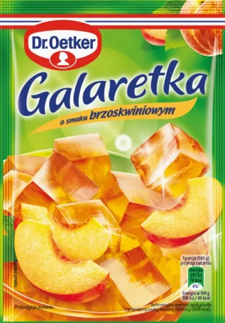 Galaretki o smaku brzoskwiniowym Dr. Oetkera