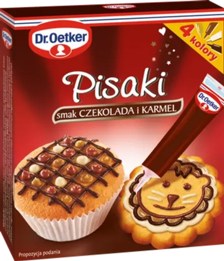 Pisaków cukrowych smak czekolada i karmel Dr. Oetkera