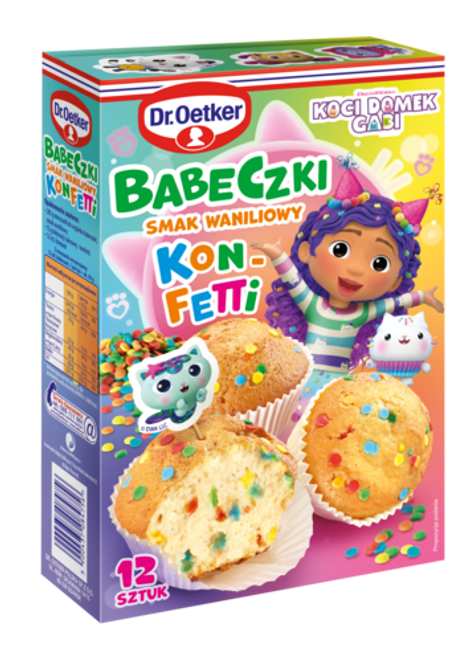 Dr. Oetker Babeczki Konfetti Koci Domek Gabi
